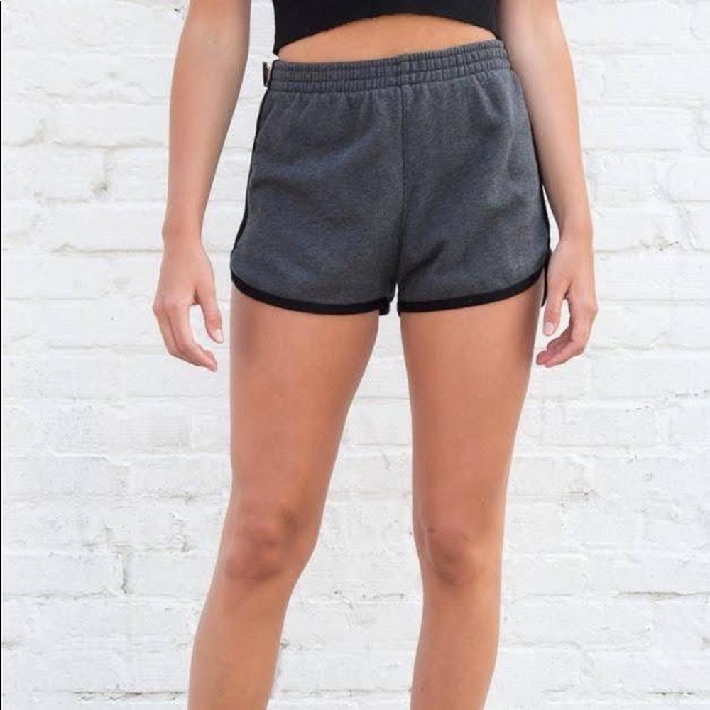 Brandy Melville Gray and black jersey shorts